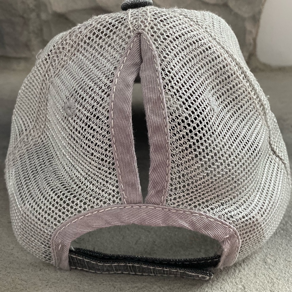 Softball Mom Ponytail Trucker Hat - Picture 2 of 2